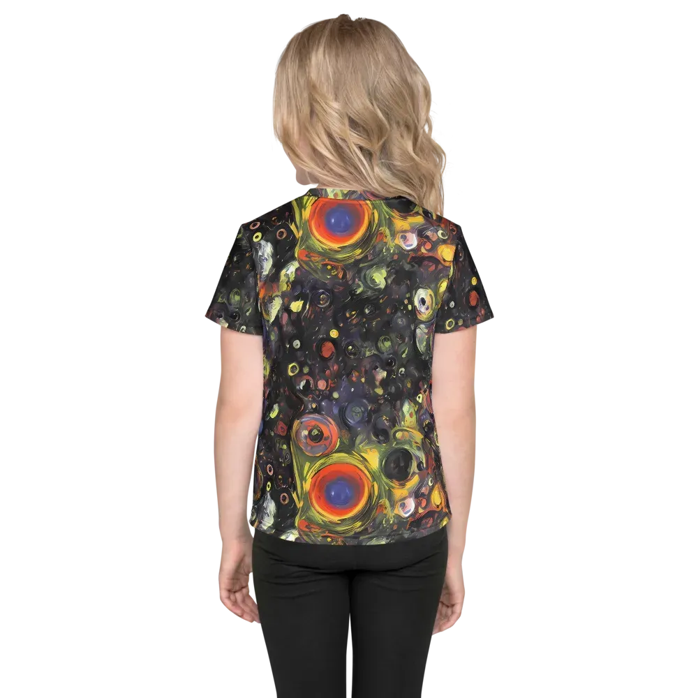 Stellar Spin on Kids Crew Neck T-Shirt — Back