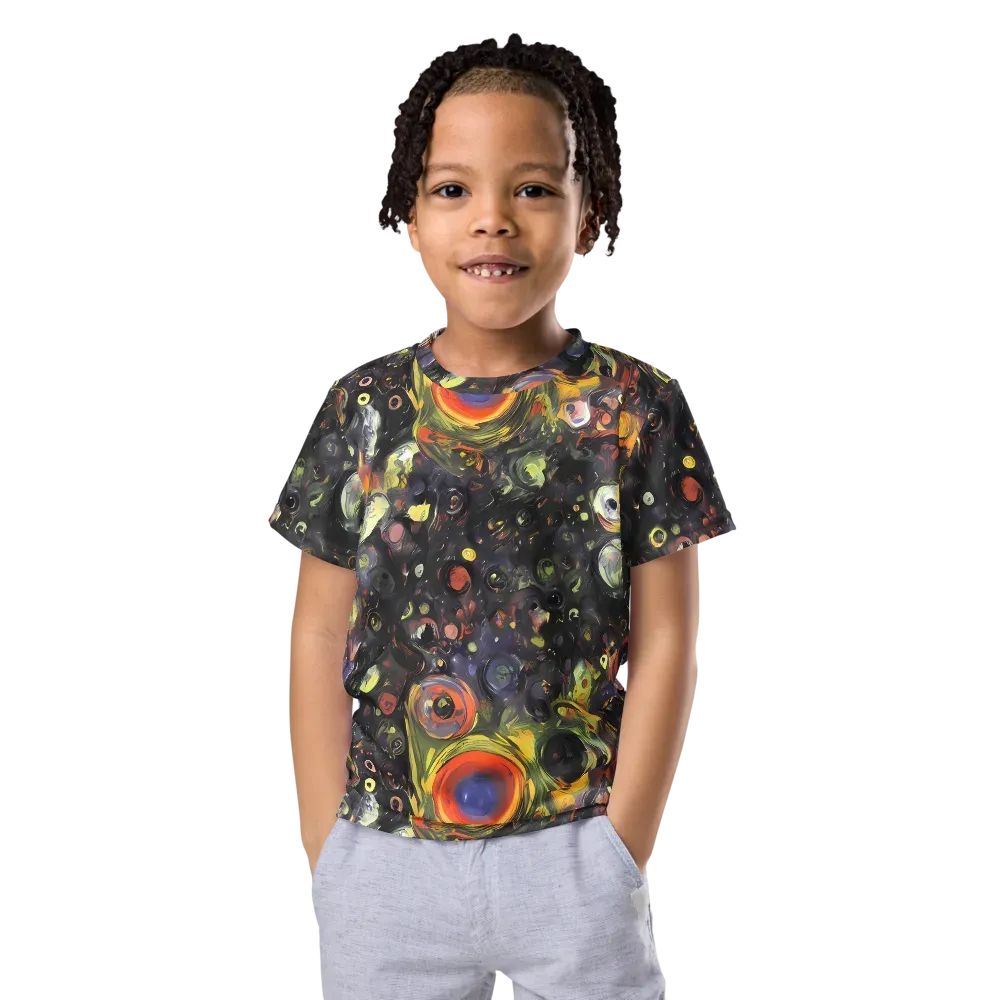 Stellar Spin on Kids Crew Neck T-Shirt — Front