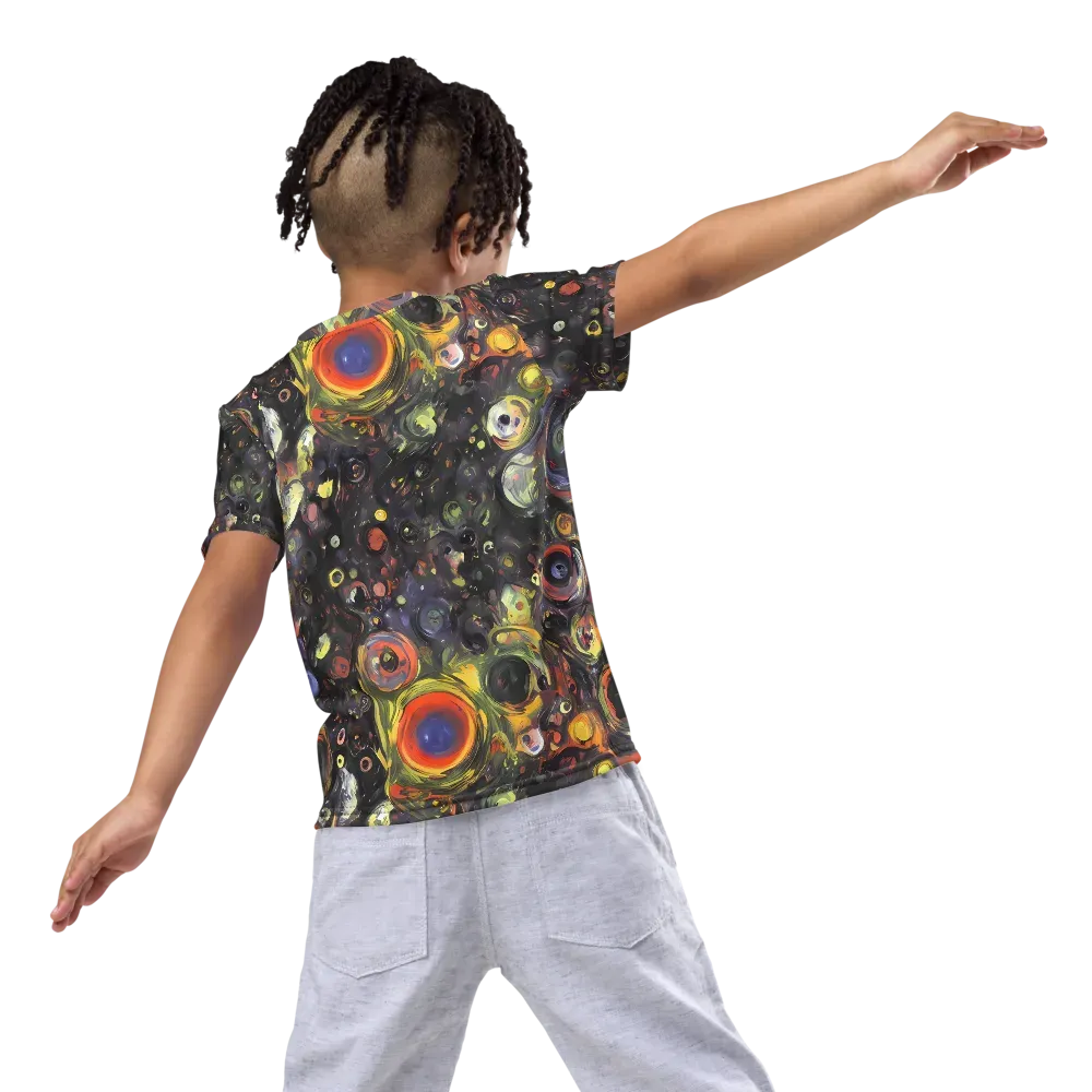 Stellar Spin on Kids Crew Neck T-Shirt — Back