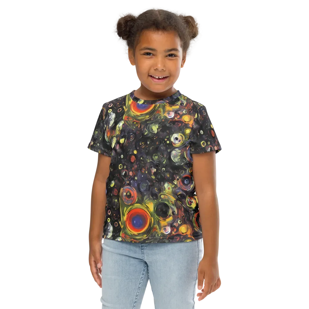 Stellar Spin on Kids Crew Neck T-Shirt — Front