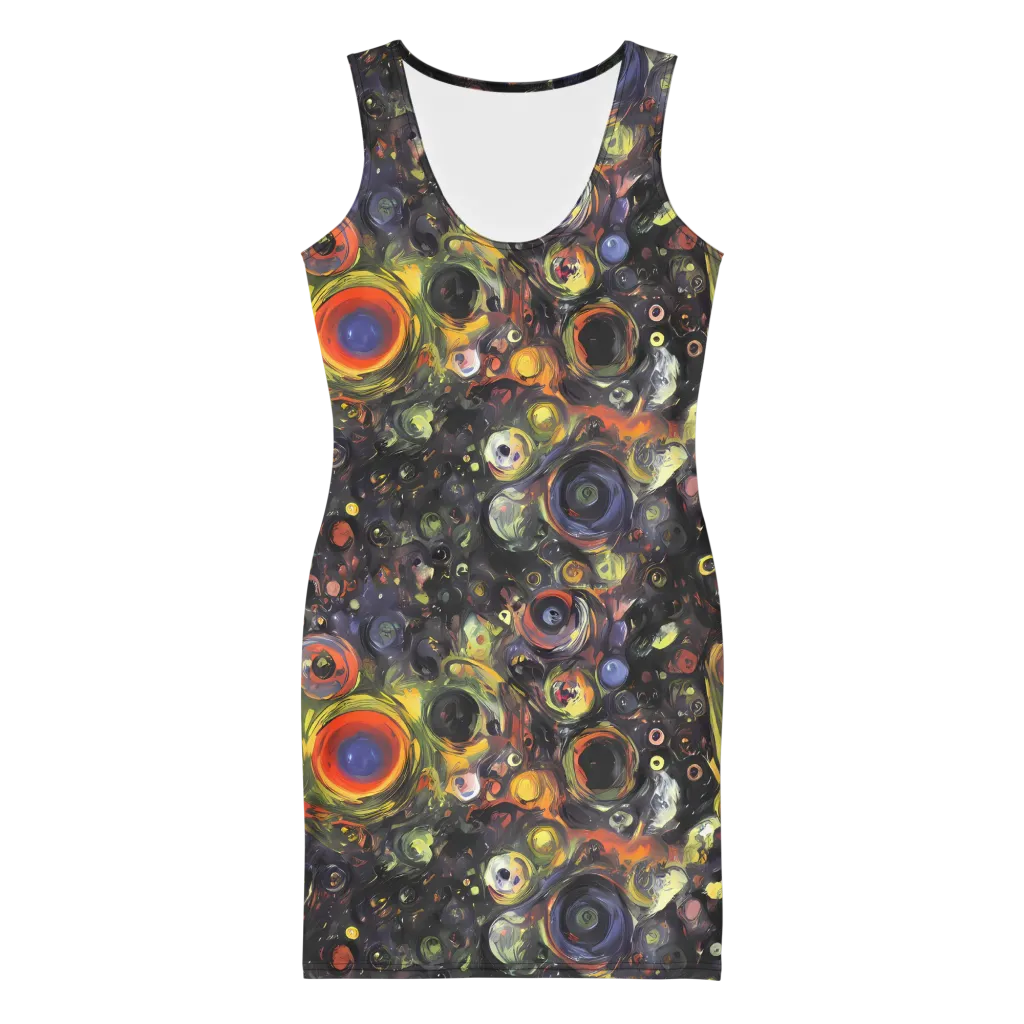 Stellar Spin on Bodycon Dress — Front