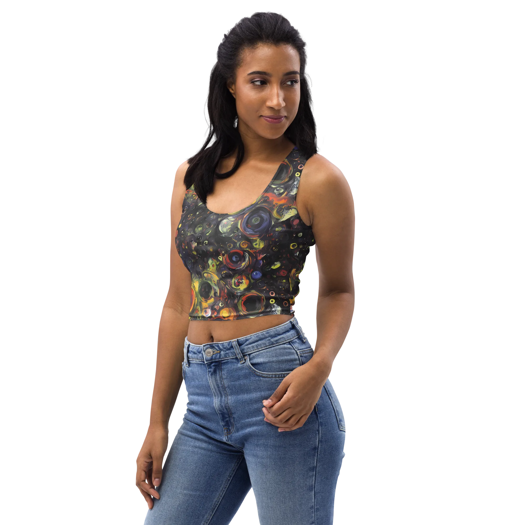 Stellar Spin on Crop Top — Left Front