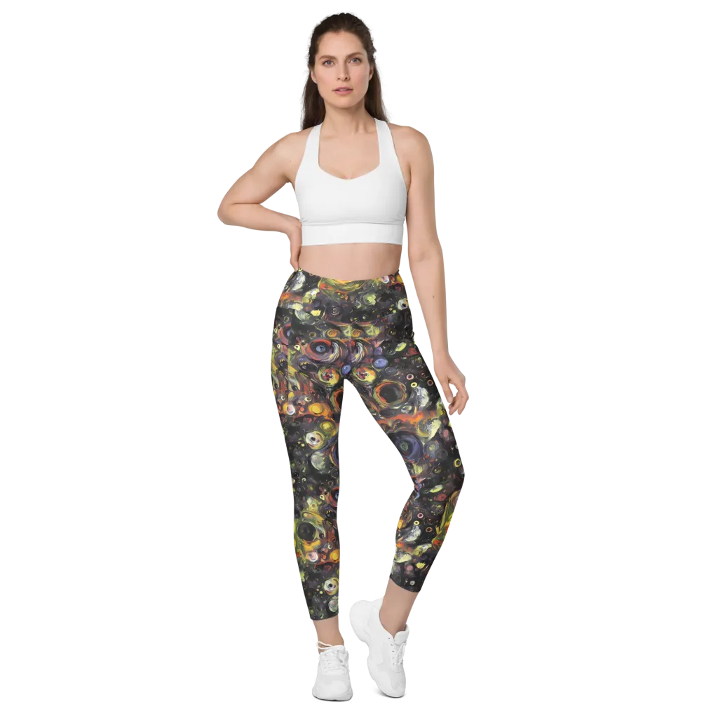 Stellar Spin on Leggings with Pockets — Front