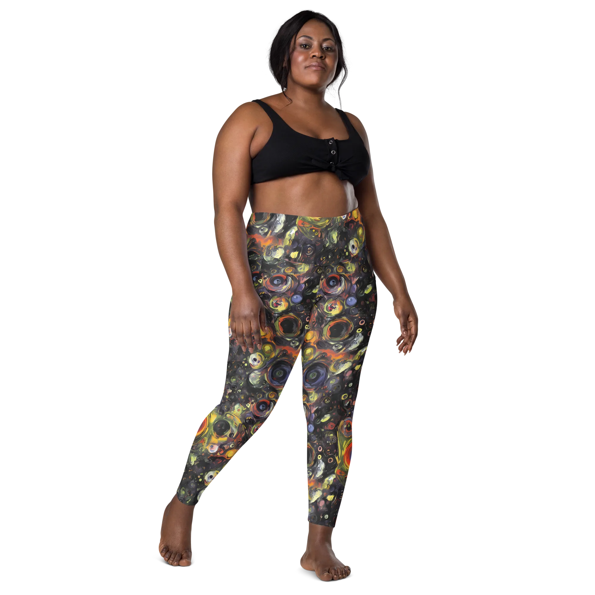 Stellar Spin on Leggings with Pockets — Front