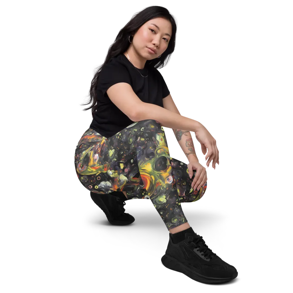 Stellar Spin on Leggings with Pockets — Right Front