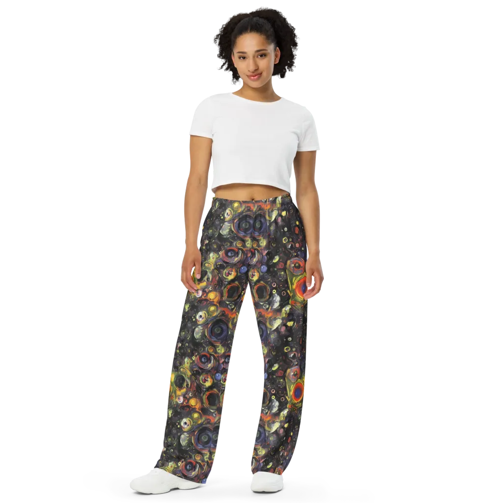 Stellar Spin on Wide-Leg Pants — Front