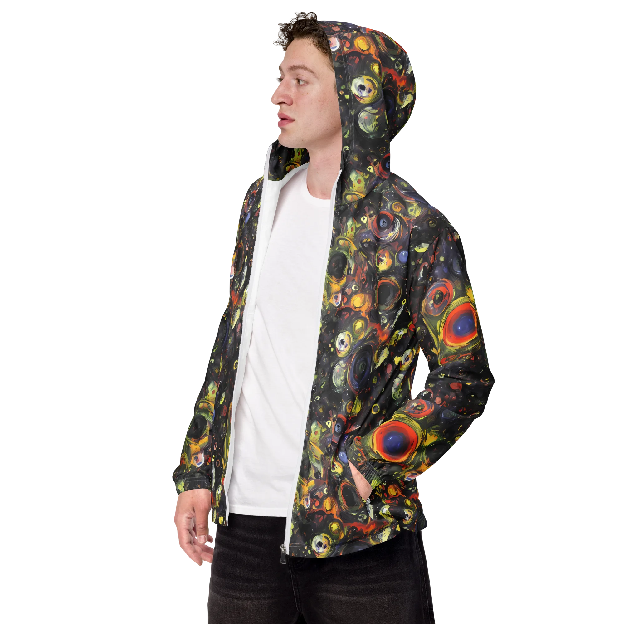 Stellar Spin on Men's Windbreaker — Left Front