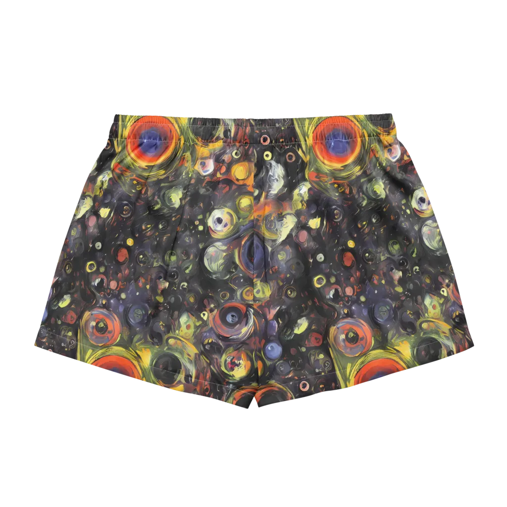 Stellar Spin on Women's Pajama Shorts — Back