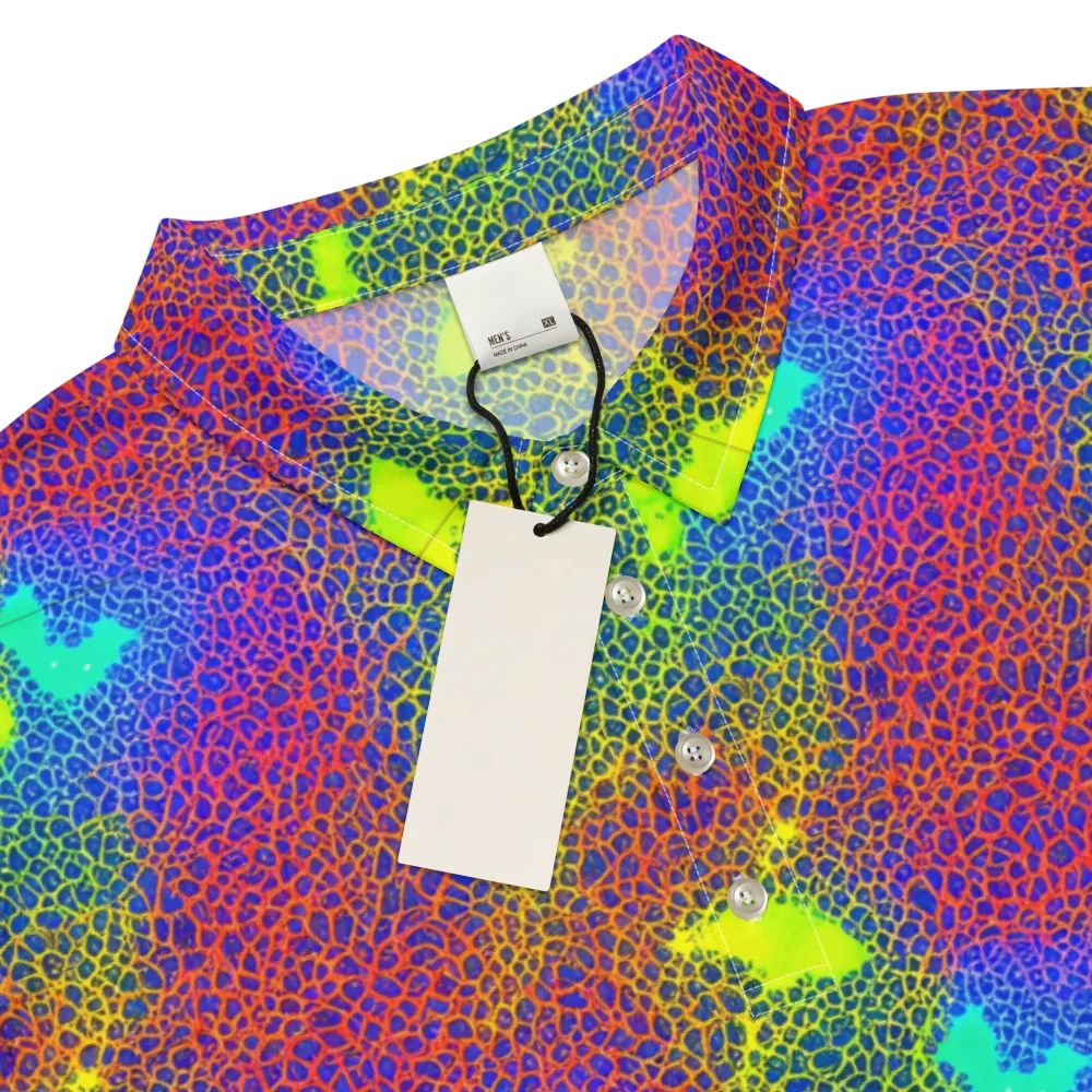 Prismatic Web on Men's Slim Fit Polo Shirt — Product details
