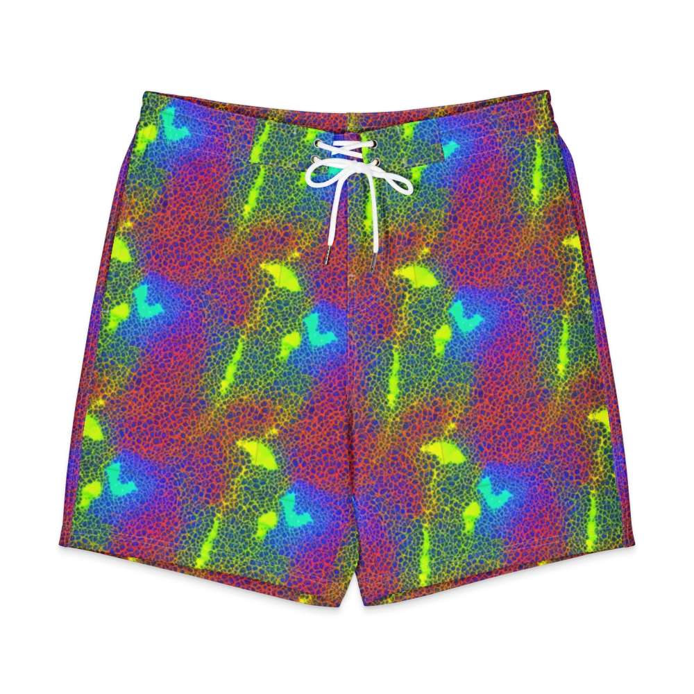Prismatic Web on Men's Board Shorts — Front