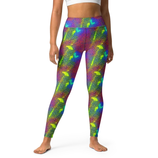Prismatic Web on a Yoga Leggings