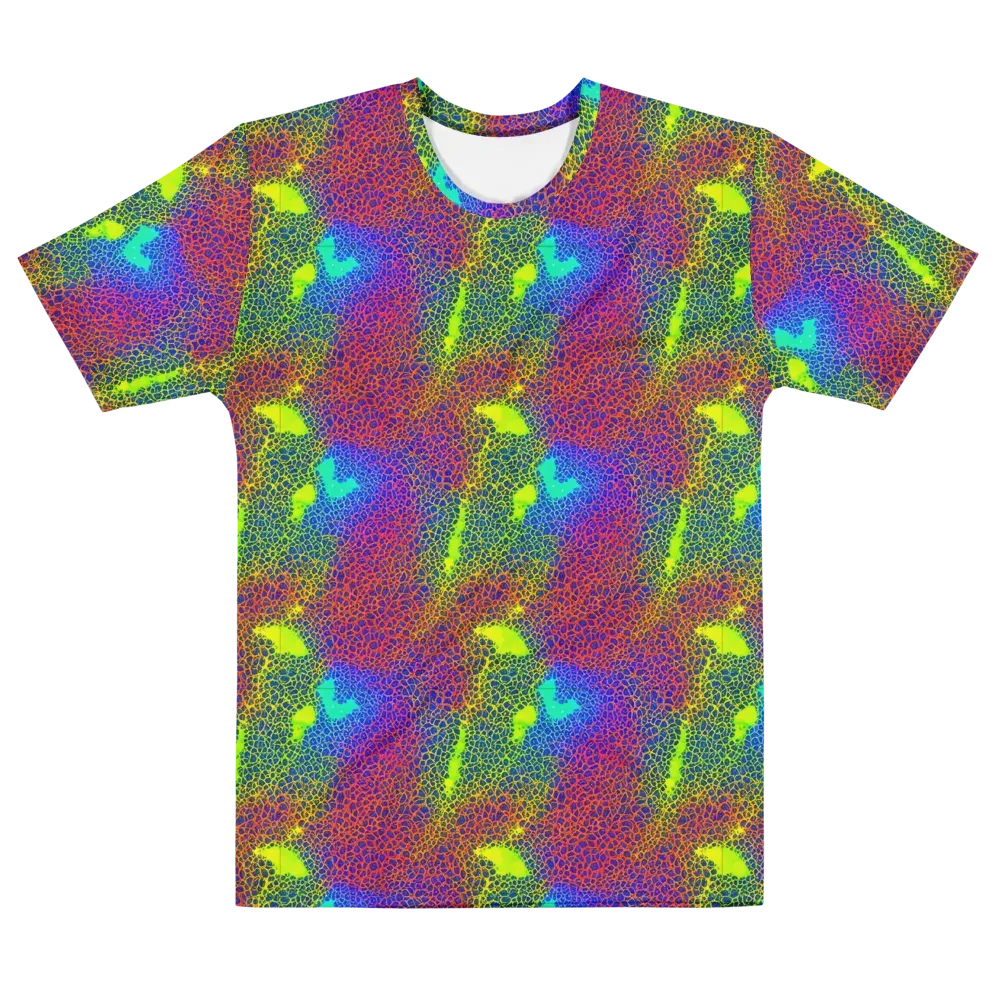 Prismatic Web on Men's Crew Neck T-Shirt — Front