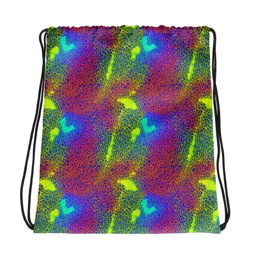 Prismatic Web on a Drawstring Bag