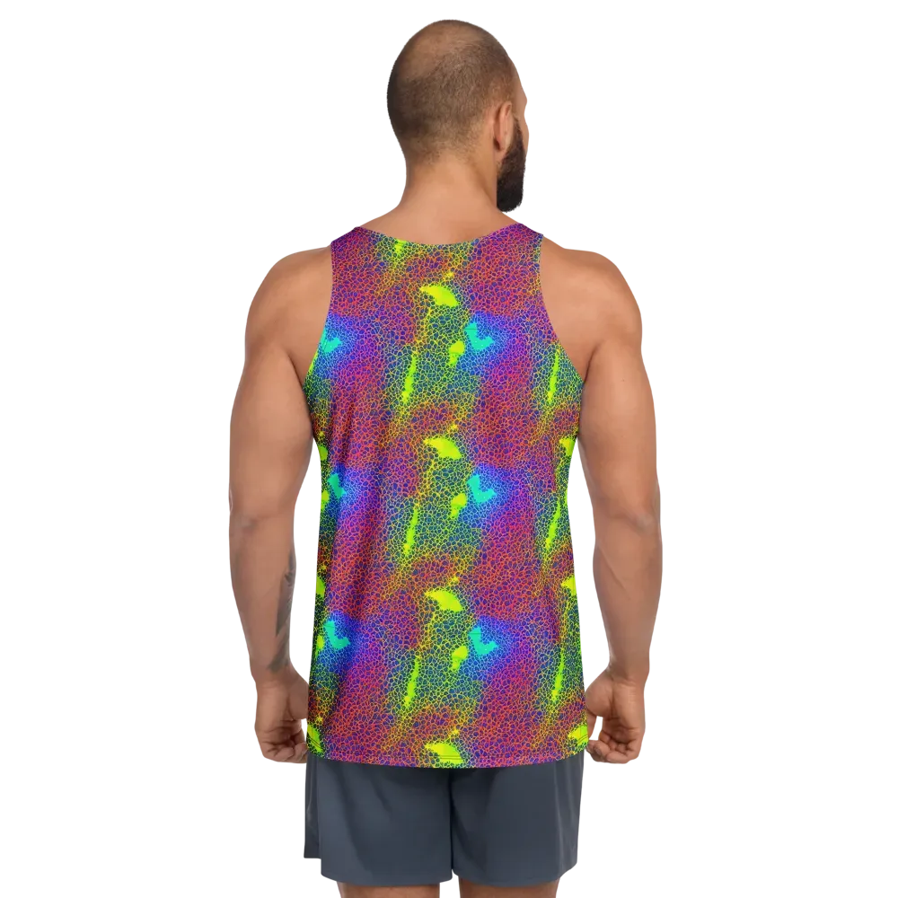 Prismatic Web on Men's Tank Top — Back