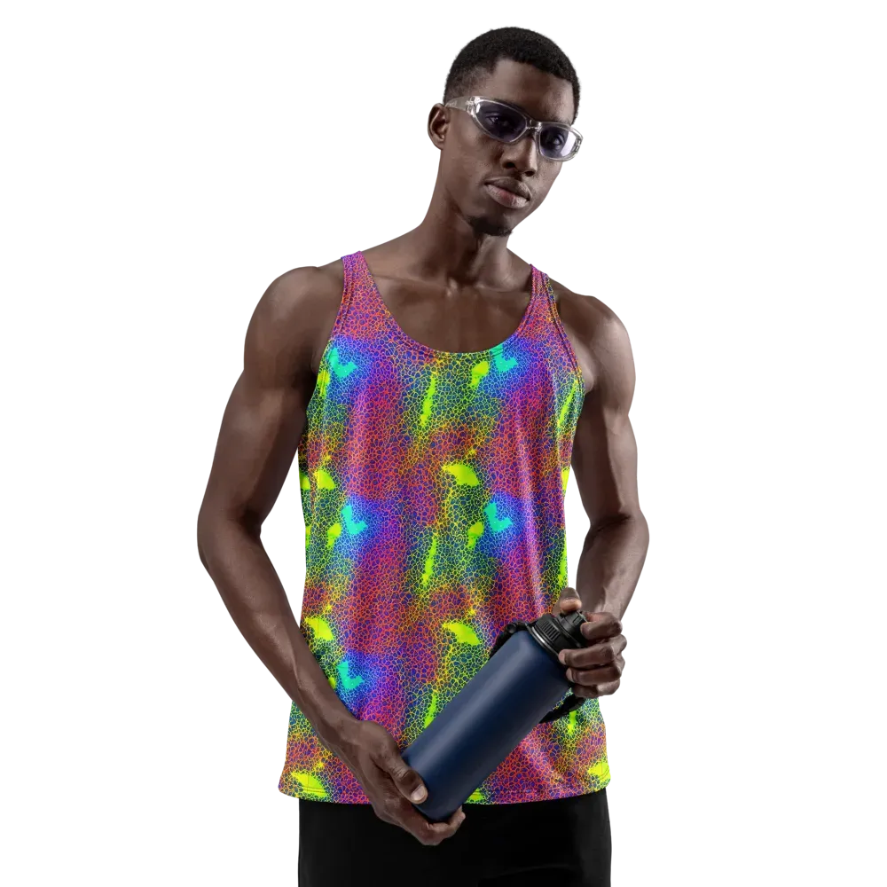 Prismatic Web on Men's Tank Top — Front