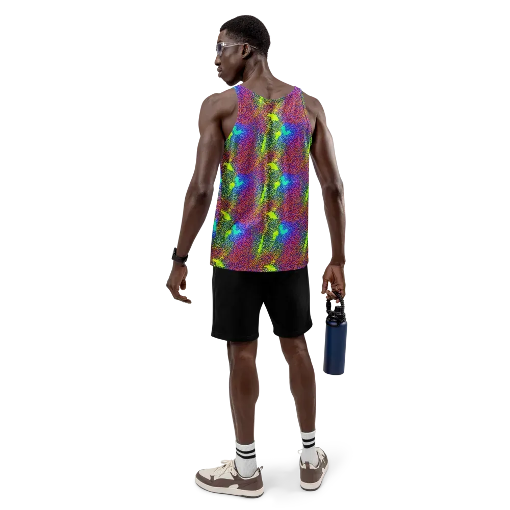 Prismatic Web on Men's Tank Top — Back
