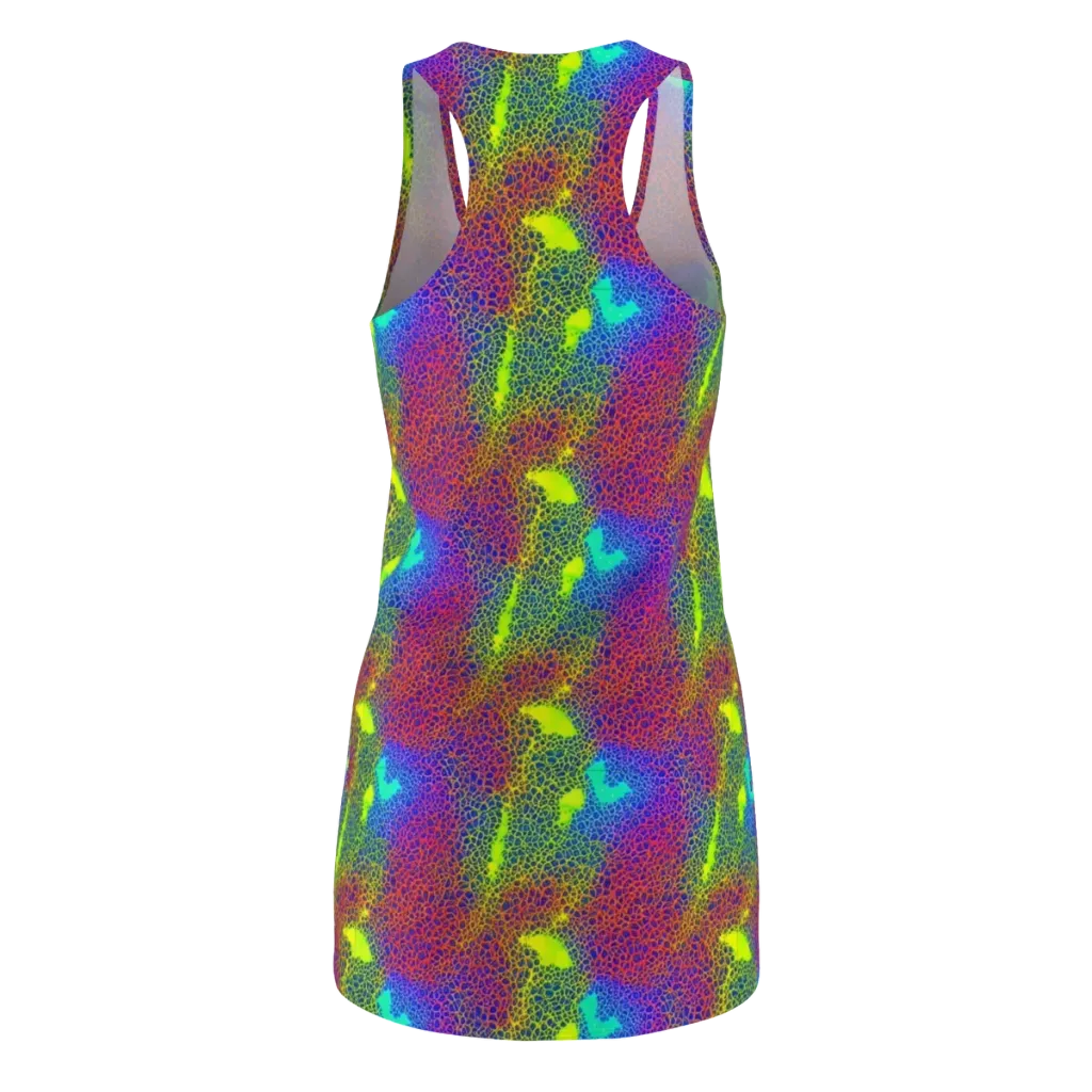 Prismatic Web on Racerback Dress — Back