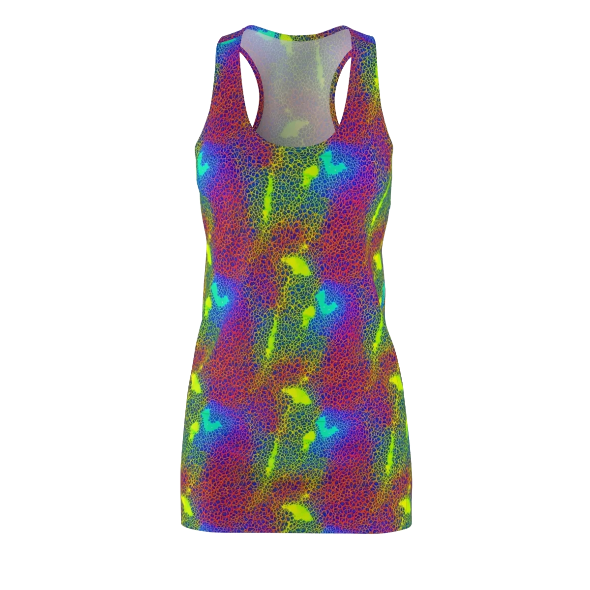 Prismatic Web on Racerback Dress — Front