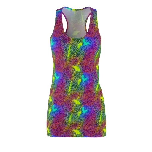 Prismatic Web on a Racerback Dress