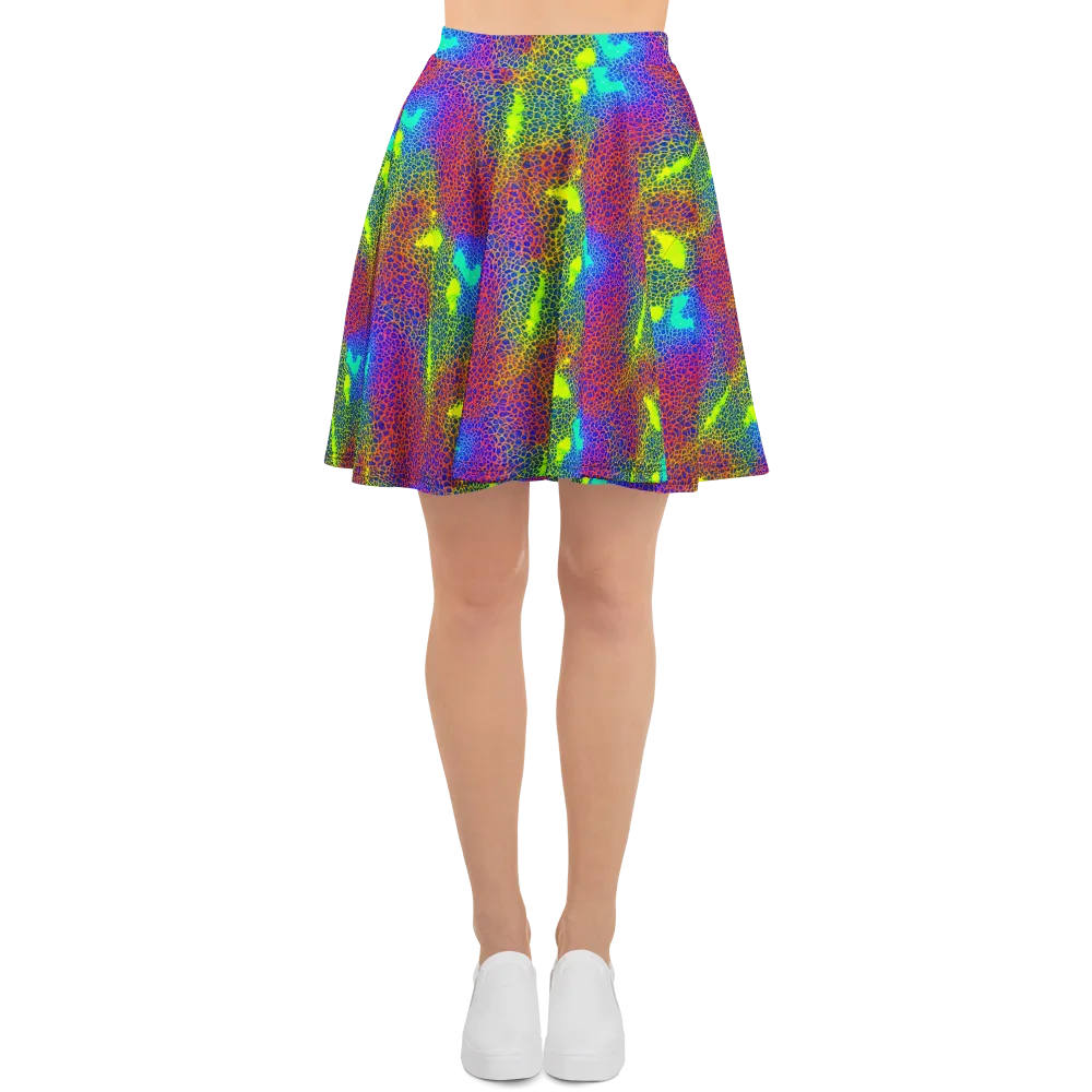 Prismatic Web on Skater Skirt — Front