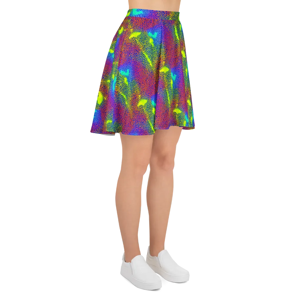 Prismatic Web on Skater Skirt — Right