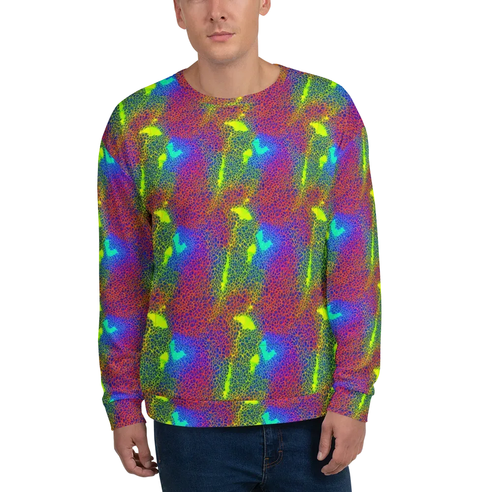 Prismatic Web on Sweatshirt — Front