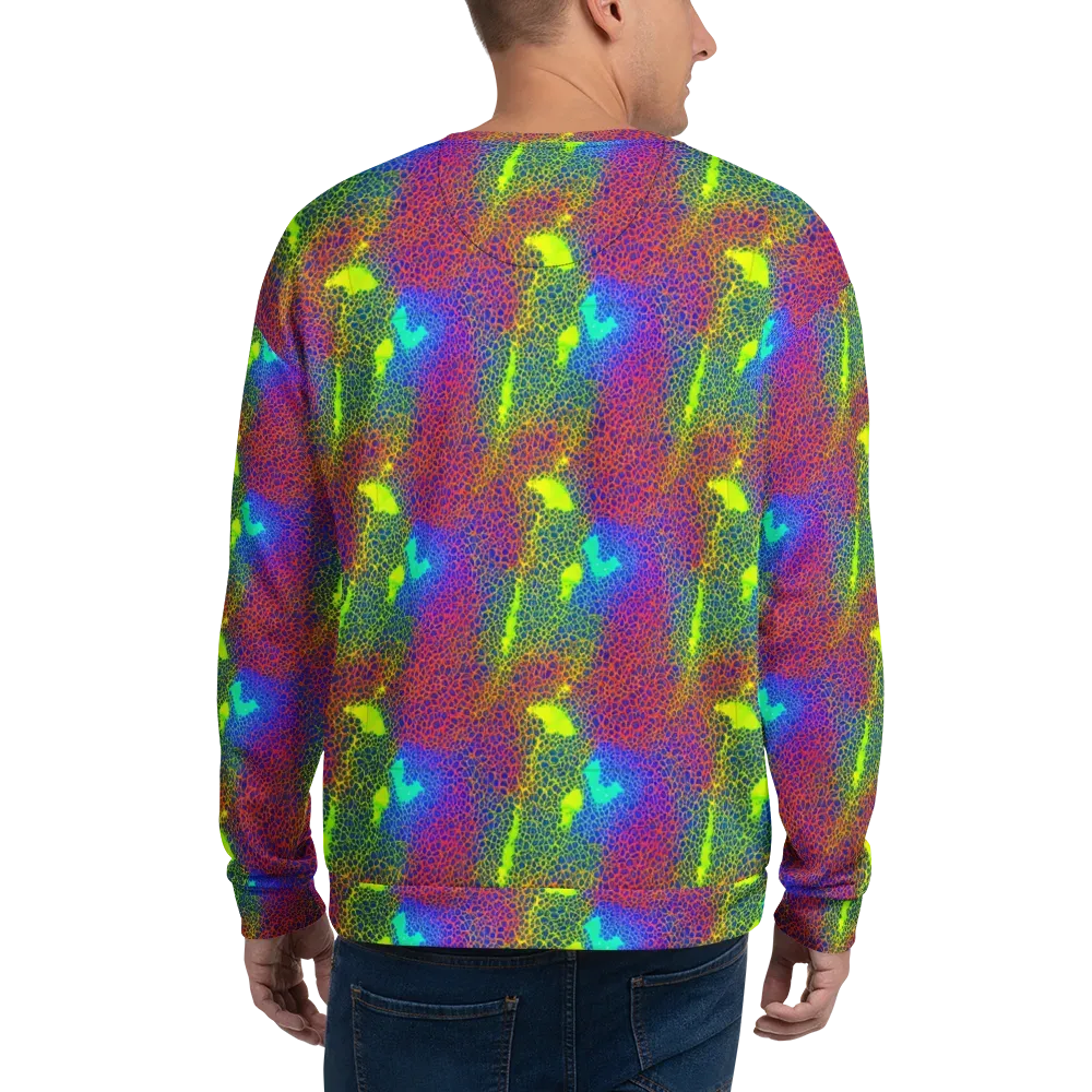 Prismatic Web on Sweatshirt — Back