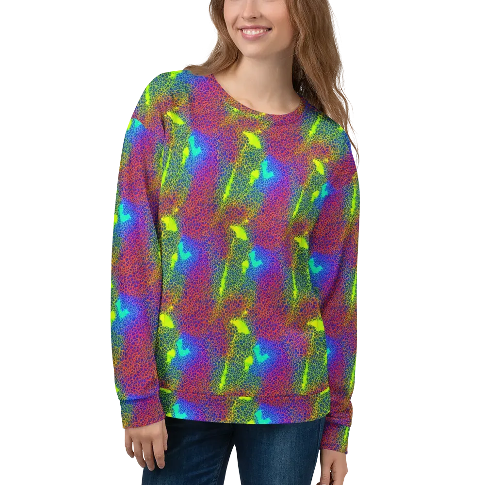Prismatic Web on Sweatshirt — Front