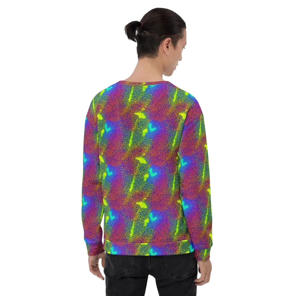 Prismatic Web on Sweatshirt — Back