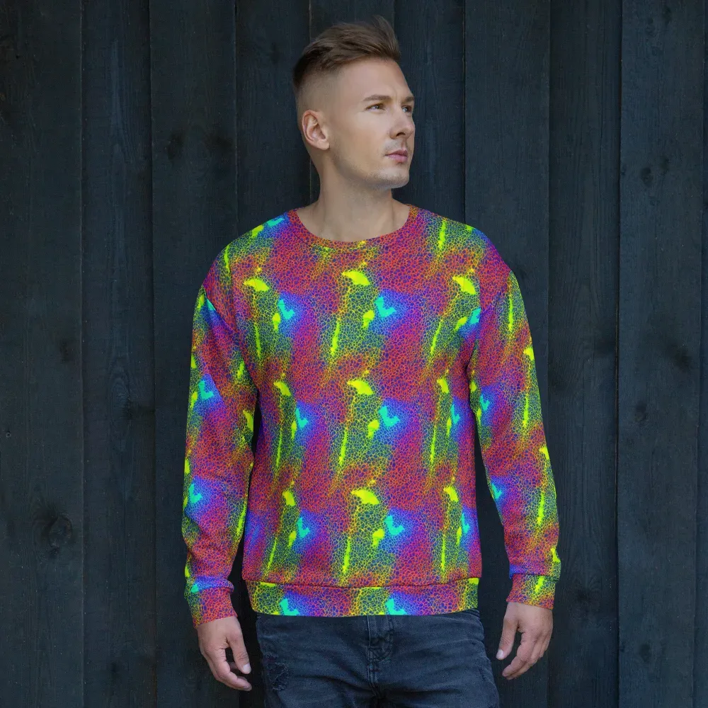 Prismatic Web on Sweatshirt — Front