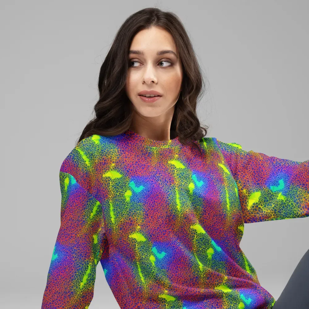 Prismatic Web on Sweatshirt — Right Front