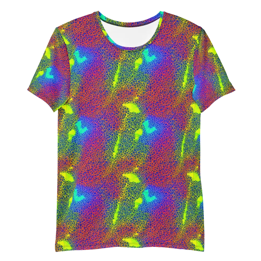 Prismatic Web on Men's Athletic T-Shirt — Front