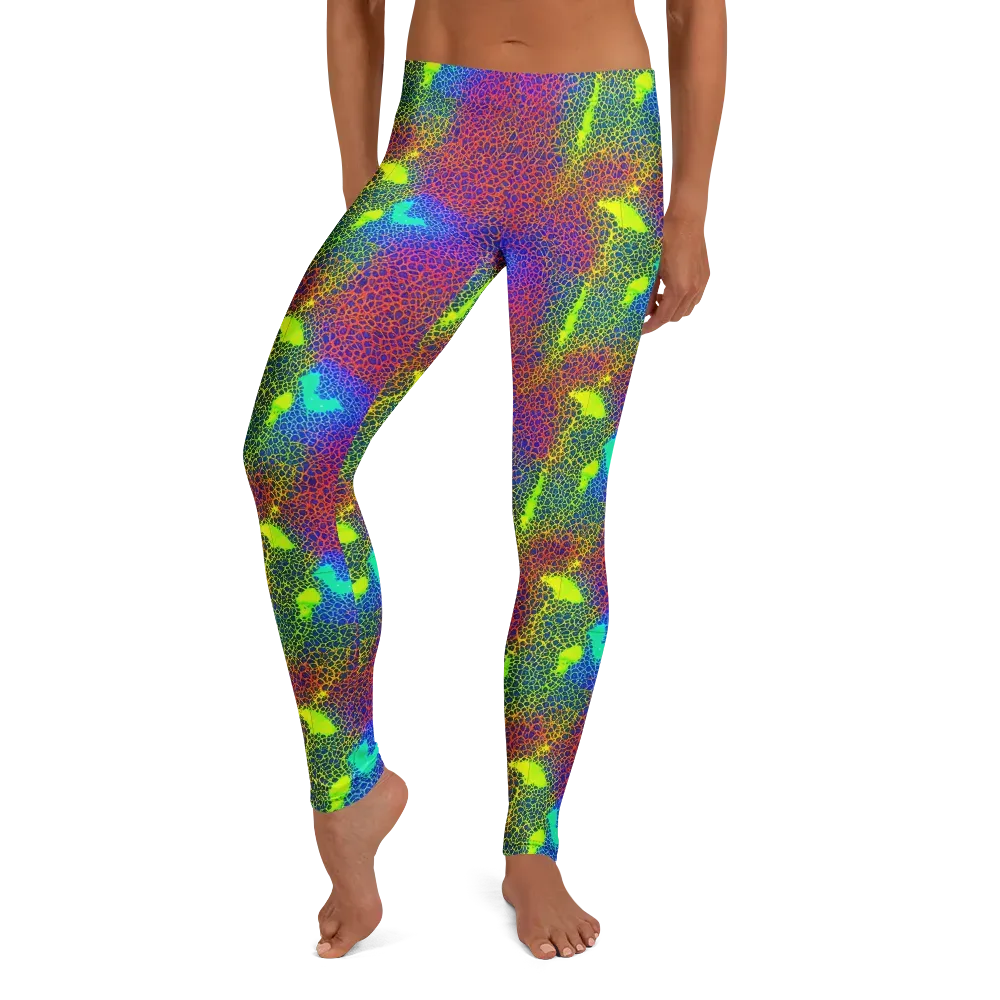 Prismatic Web on Leggings — Front