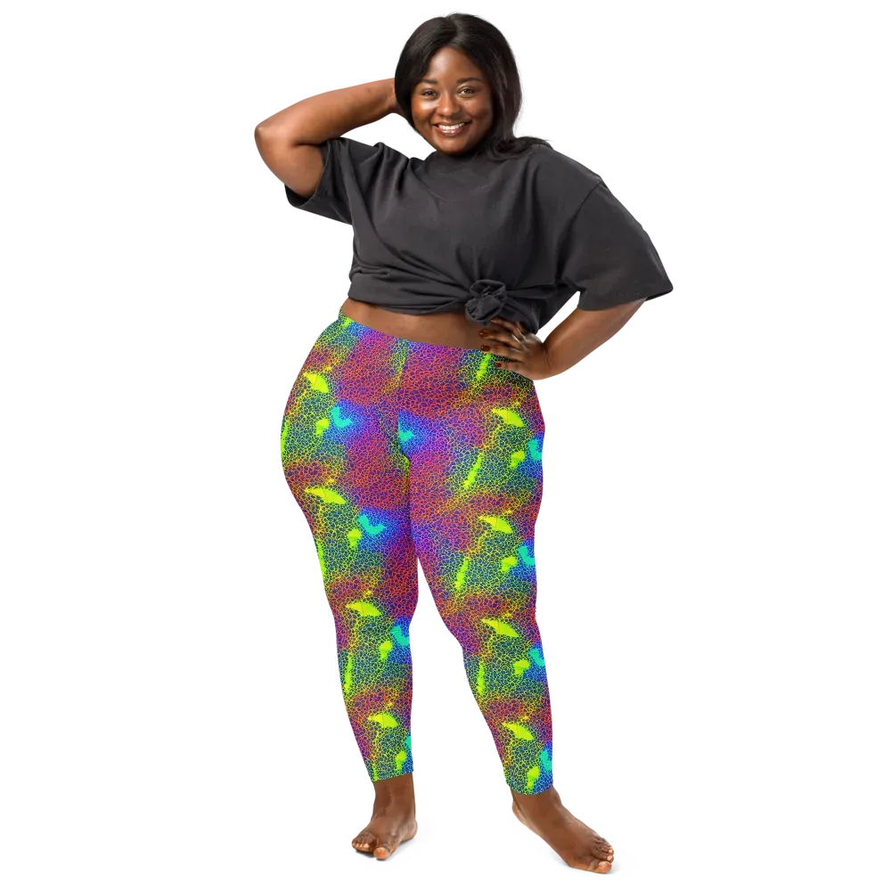 Prismatic Web on Leggings — Front