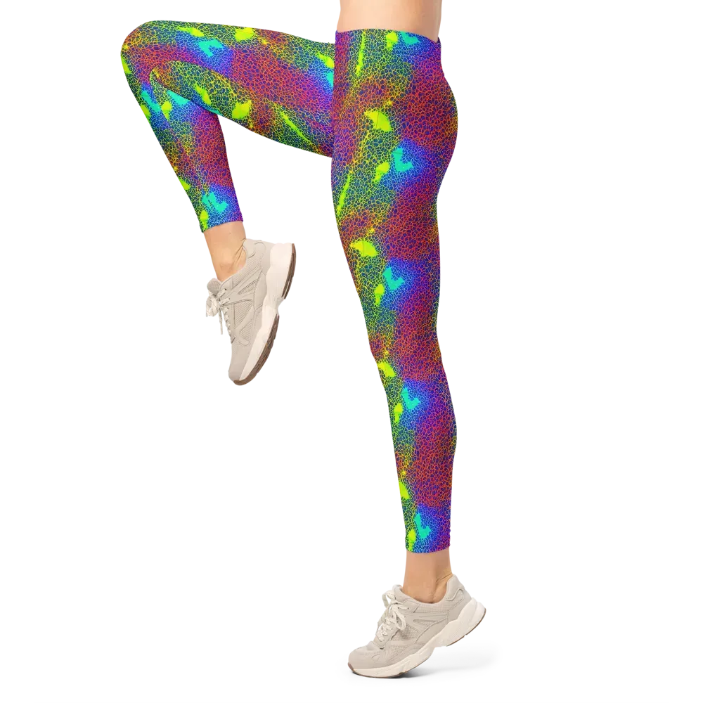Prismatic Web on Leggings — Left