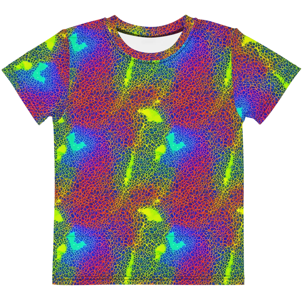 Prismatic Web on Kids Crew Neck T-Shirt — Front