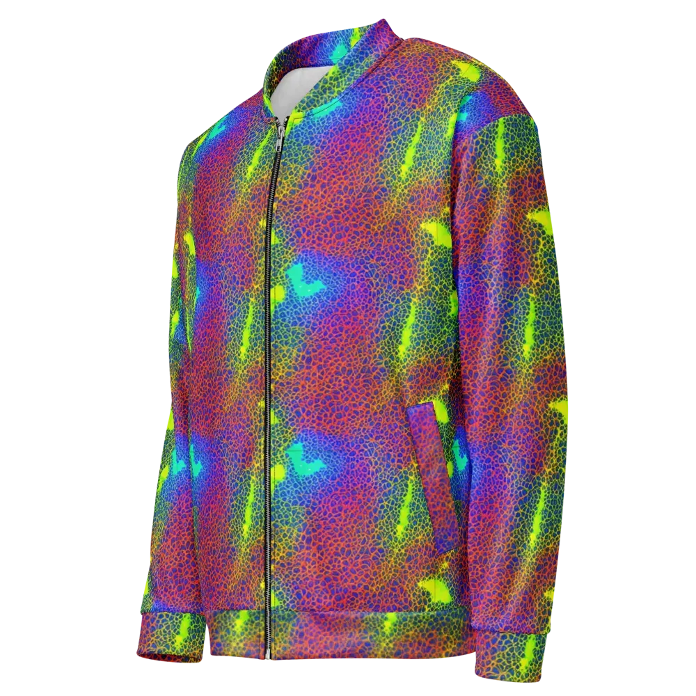 Prismatic Web on Bomber Jacket — Left Front