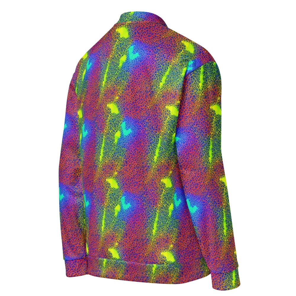 Prismatic Web on Bomber Jacket — Right Back