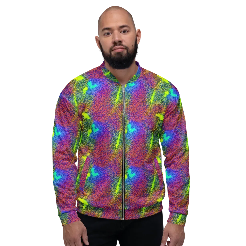 Prismatic Web on Bomber Jacket — Front