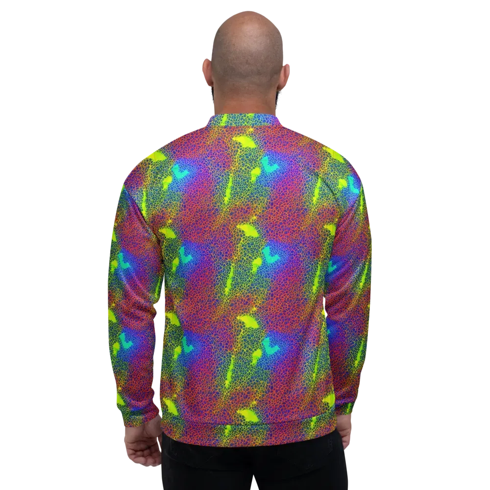 Prismatic Web on Bomber Jacket — Back