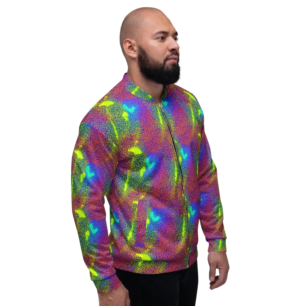 Prismatic Web on Bomber Jacket — Right