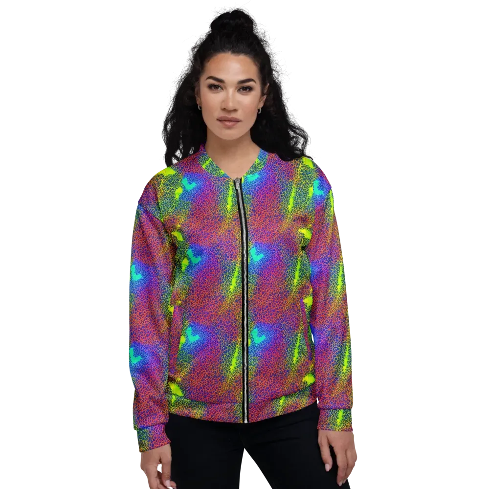 Prismatic Web on Bomber Jacket — Front