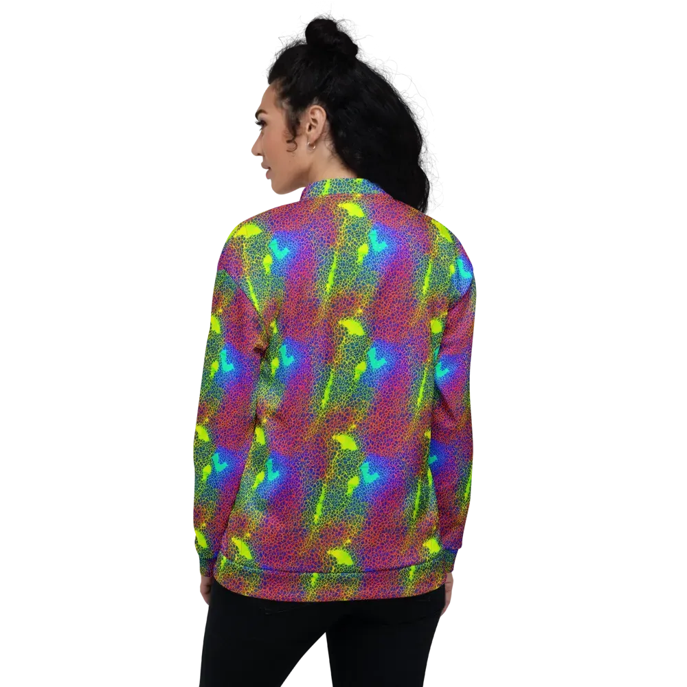 Prismatic Web on Bomber Jacket — Back
