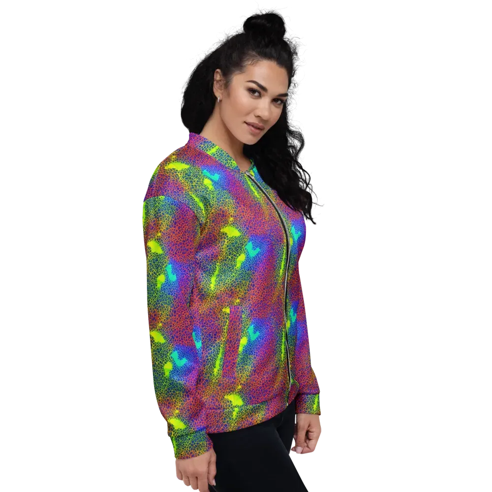 Prismatic Web on Bomber Jacket — Right
