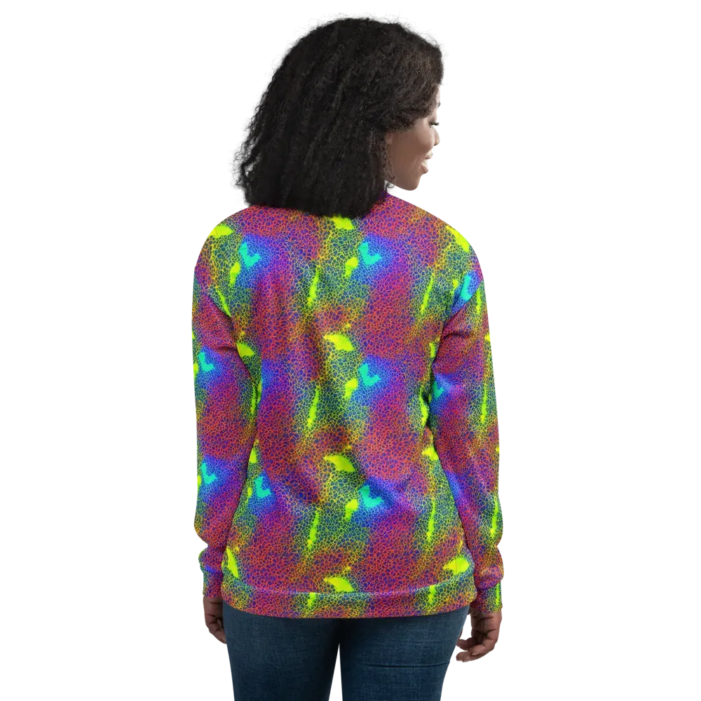 Prismatic Web on Bomber Jacket — Back