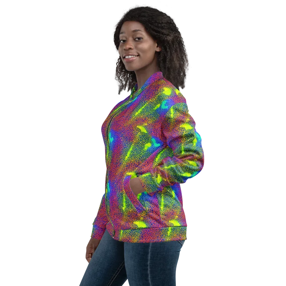 Prismatic Web on Bomber Jacket — Left