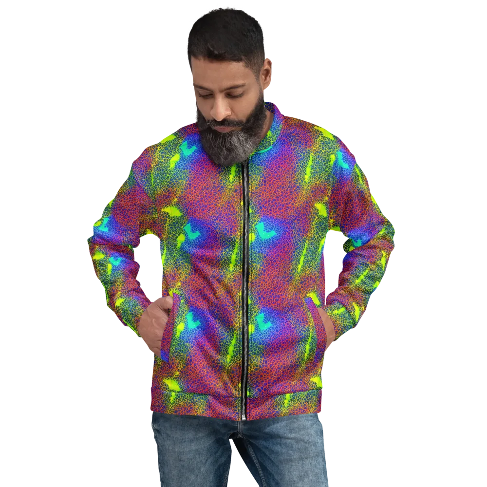 Prismatic Web on Bomber Jacket — Front