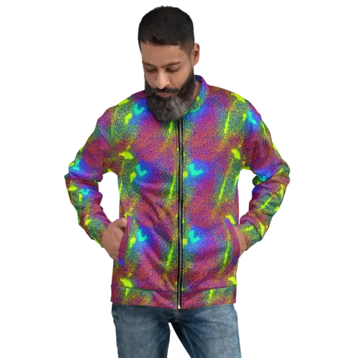 Prismatic Web on a Bomber Jacket