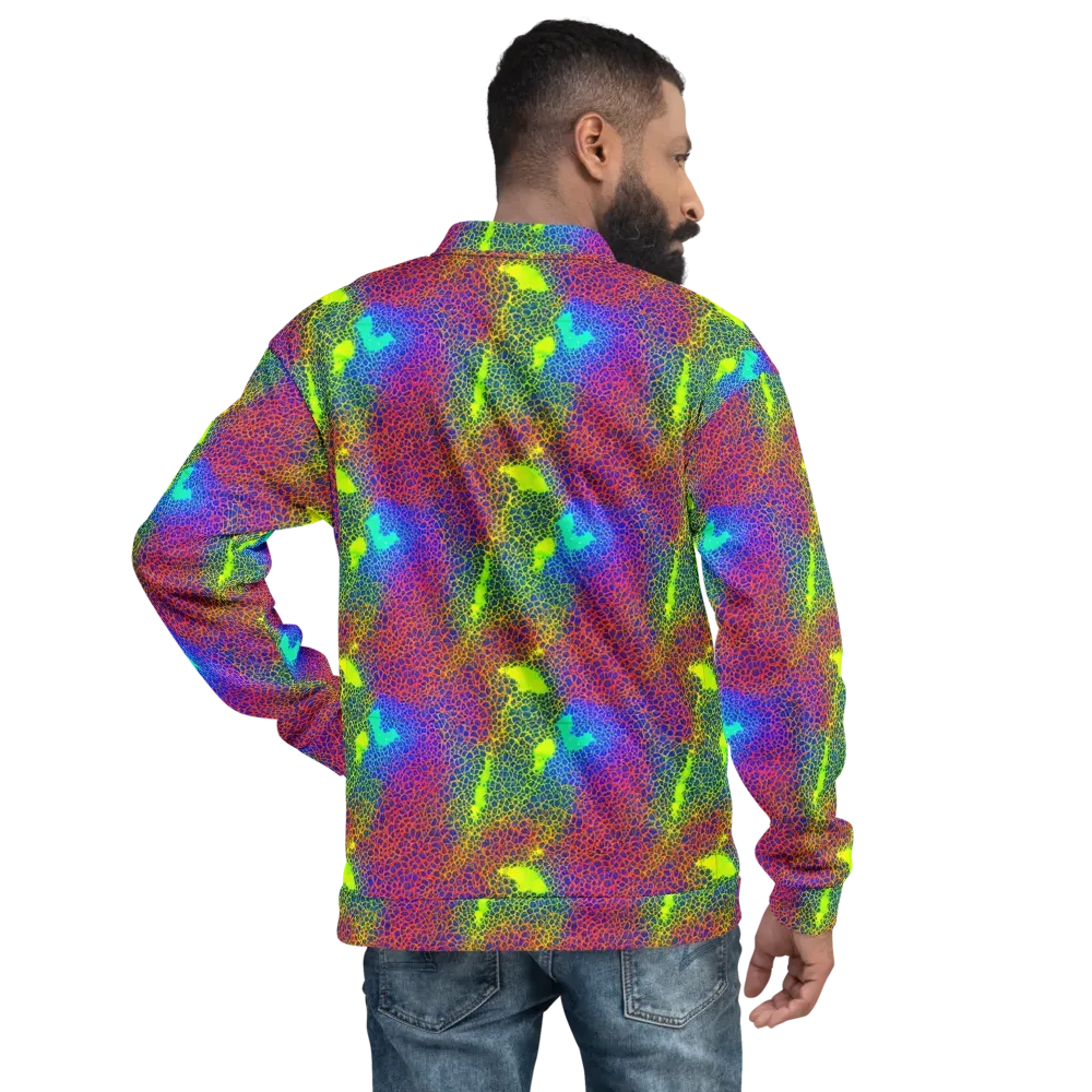 Prismatic Web on Bomber Jacket — Back