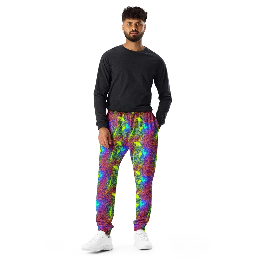 Prismatic Web on Men's Joggers — Front